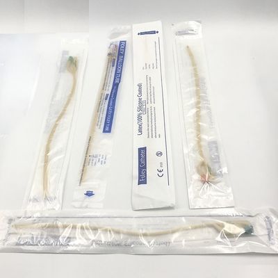 2 3 4 ιατρικοί σωλήνες αναρρόφησης τρόπων, διπλός καθετήρας Foley λατέξ σιλικόνης μονάδων λούμεν